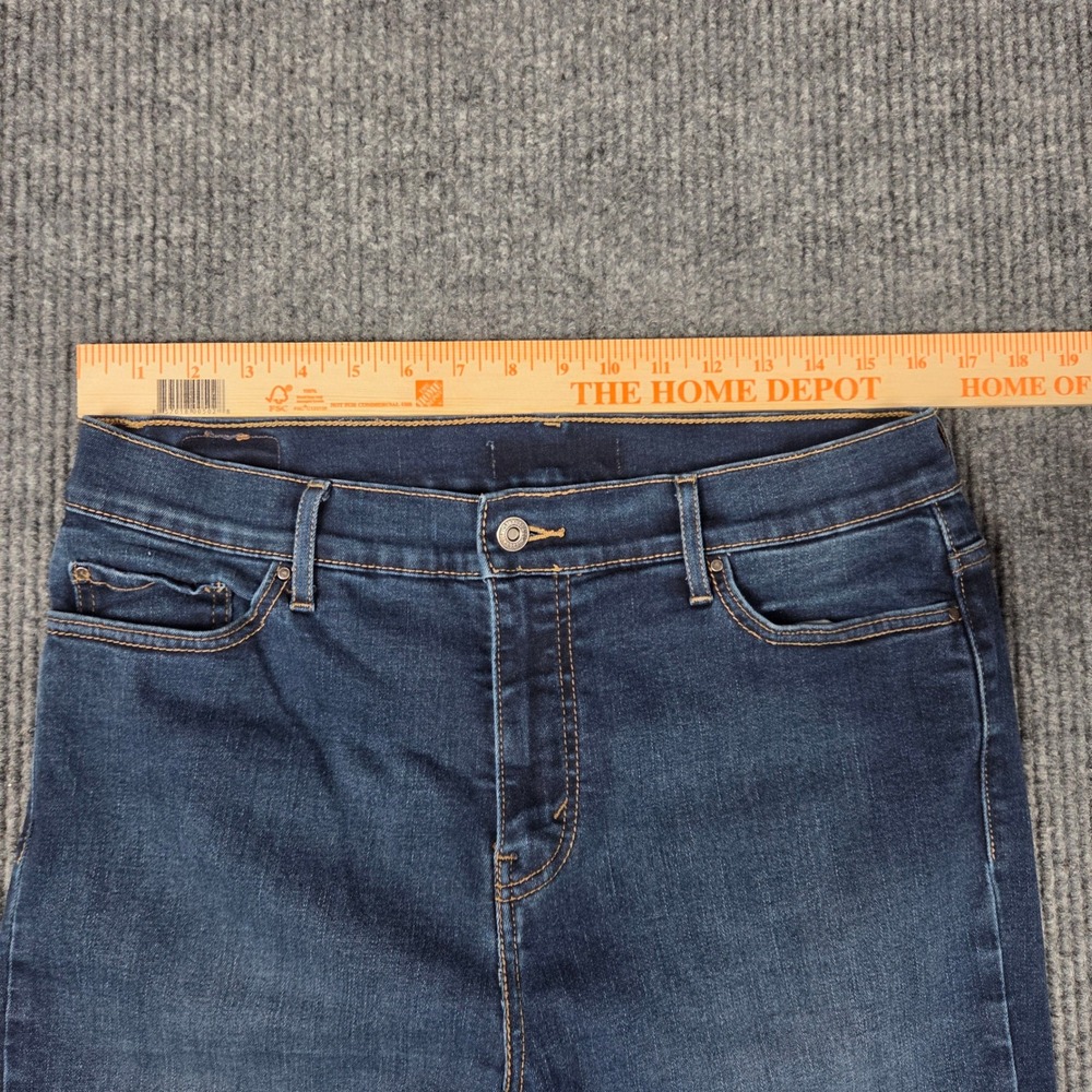 Levi Strauss Co Womens Bootcut Jeans Dark Wash Size 14 Short Medium - Picture 7 of 8